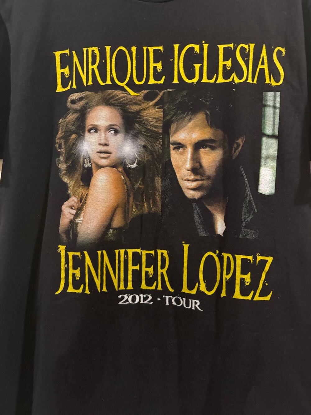 Enrique Iglesias Jennifer Lopez 2012 Tour Tee | Y2K Concert Shirt